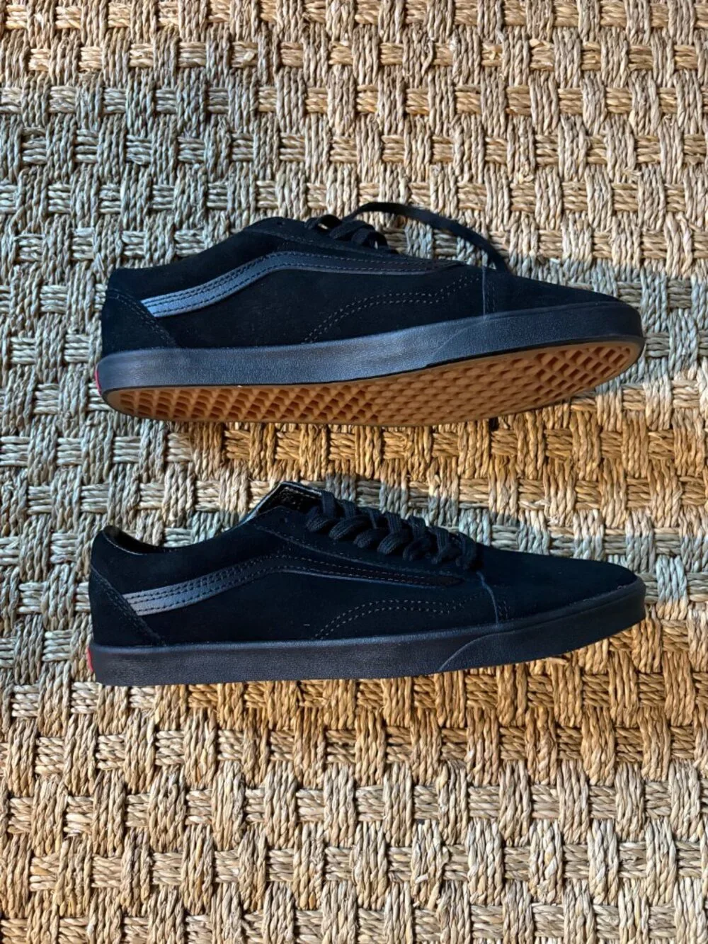 VANS Old Skool Low pro BLACK/BLACK suede sneakers [VN000D0EBKA]